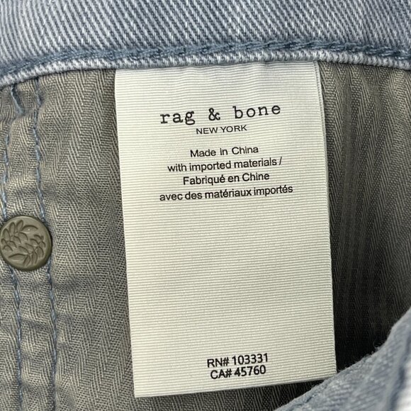 Rag & Bone Men's 33x32 Fit 2 Slim Aero Stretch Jean French Blue Light Wash Denim - Picture 11 of 15